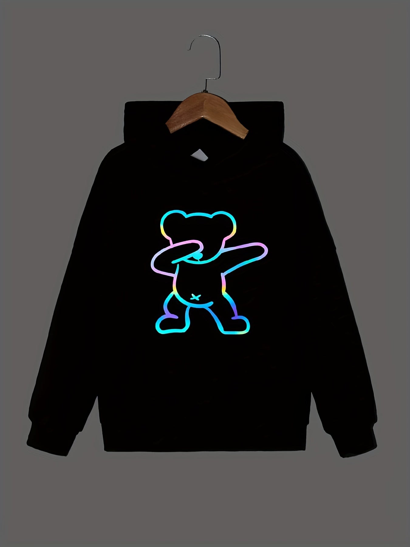 Tie Dye Smile Face Boys Hooded Sweatshirt