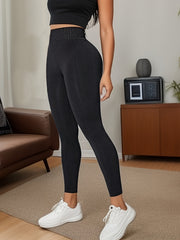 Letter Pattern Yoga Pants High Stretch Running Fitness Sports Leggings