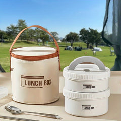Stackable Stainless Steel Bento Box Insulated Leakproof Lunch Container