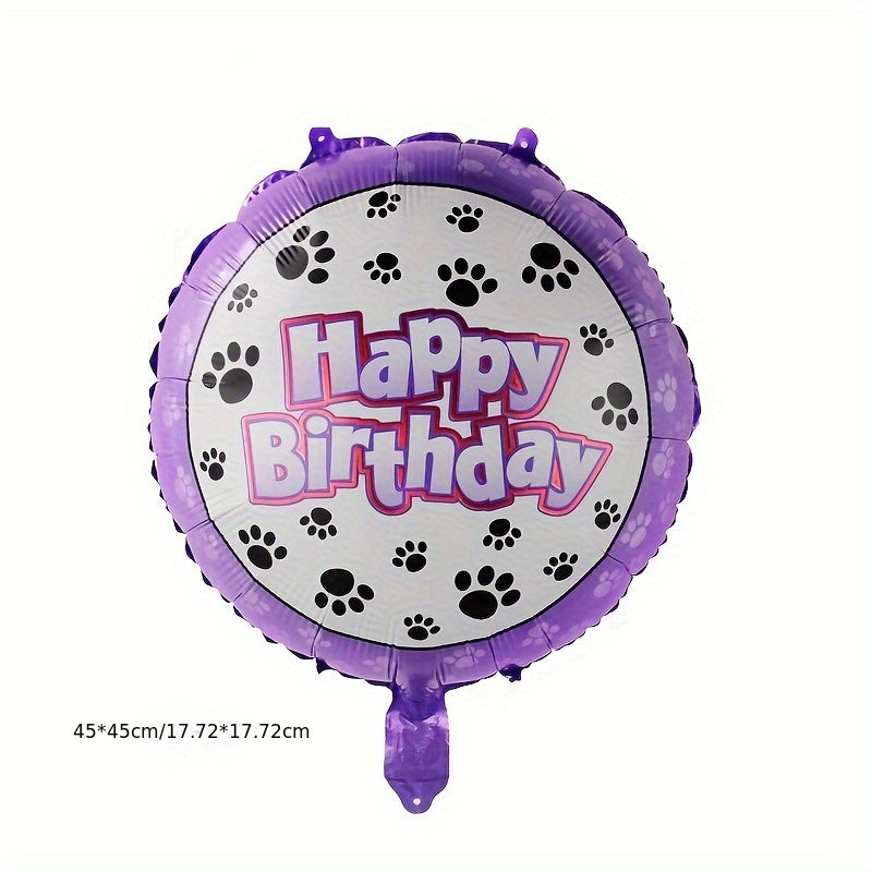 16pcs Dog Paw Balloon Birthday Party Decoration Balloon