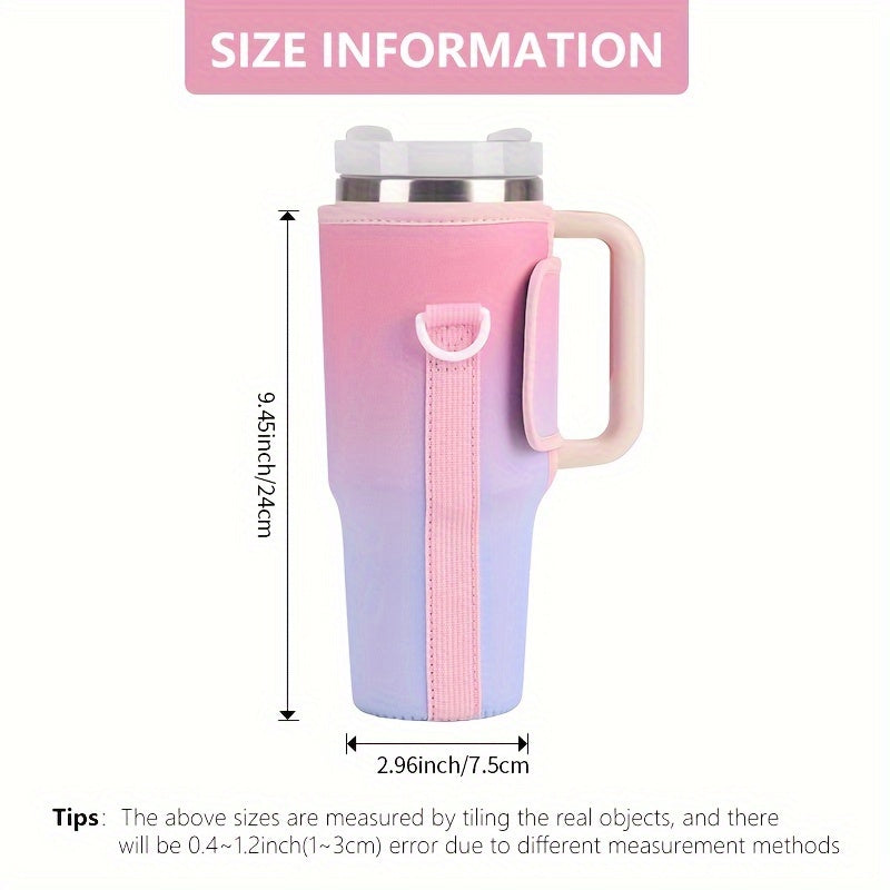 Insulated Gradient Cup Sleeve for 40oz Car Tumbler Cup