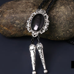 Classic Oval Bolo Tie Western Cowboy Shirt Bolo Ties