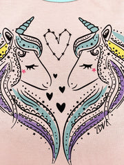 Toddler Girls' Unicorn Printed Pajamas Set