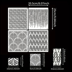 4pcs Wedding Cake Stencils Reusable Cake Decorating Templates DIY Baking