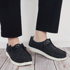 Men's Canvas Slip On Loafer Shoes Casual Anti skid Flat Sneakers