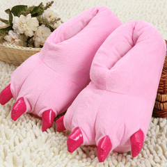 Men's Dino Claw Slippers With Fleece Indoor Warmth