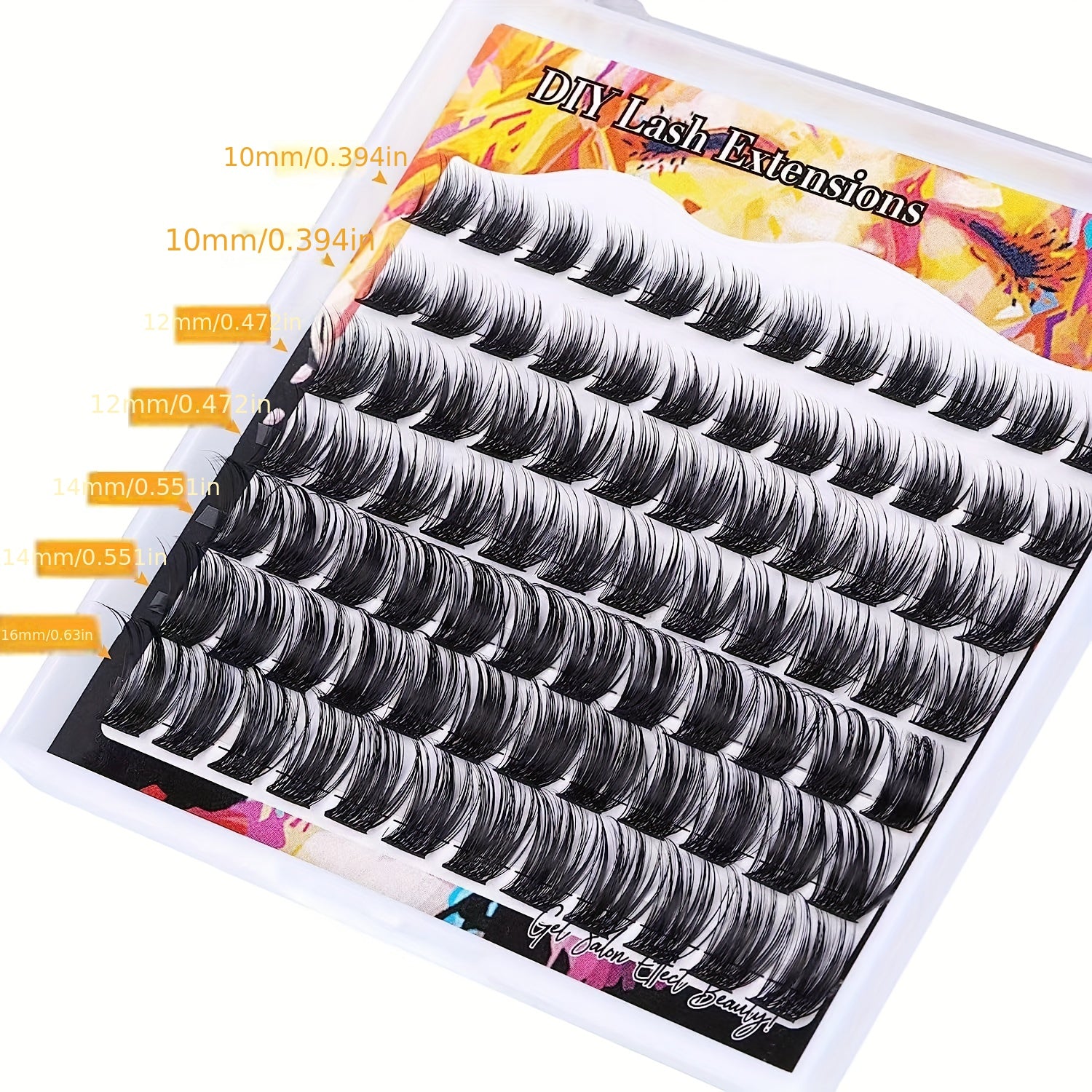 Natural Look D Curling Lash Clusters DIY Eyelash Extensions