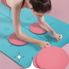 2pcs TPE Solid Knee Pads Plank Supports Balance Pad Abdominal Wheel