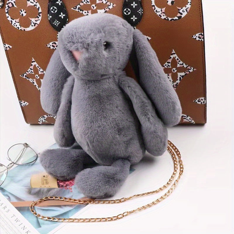 Rabbit Plush Crossbody Bag Children's Cartoon Doll Shoulder Bag