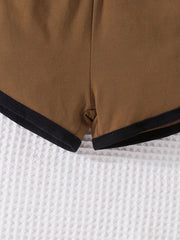 Boys Casual Sports Outfit Hooded Vest Shorts Set