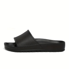 Men's Non Slip Slides Open Toe Shoes for Indoor Outdoor Beach Shower