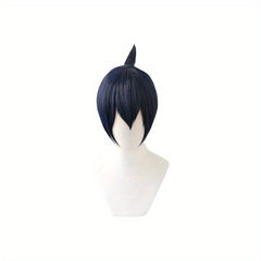 Men's Mixed Wig Anime Party Cosplay Halloween Short Hair Full Headgear
