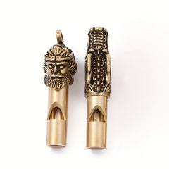 Brass Whistle Dragon Monkey Elephant Design Outdoor Survival Emergency