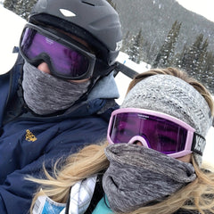 Meromibe Windproof Fleece Neck Warmer Thermal Scarf Ski Half Face Mask