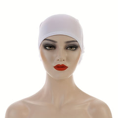 Mesh Flower Inner Cap Turban Elastic Underscarf Bonnet Women Head Wrap