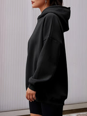 Women's Solid Hooded Sweatshirt