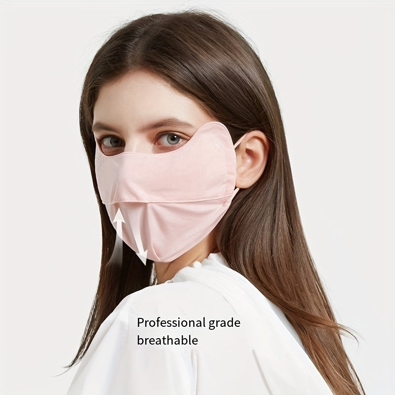 Women's Sunscreen Ice Silk Face Mask - Anti UV Cycling Dust Mask