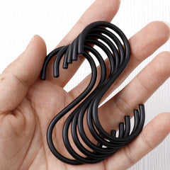 6Pcs S Hooks Heavy Duty Non Slip Metal Hanger Hooks