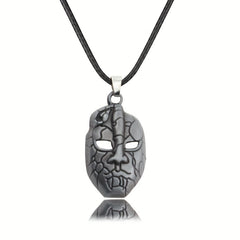 Boy's Ancient Tin Imitating Face Necklace