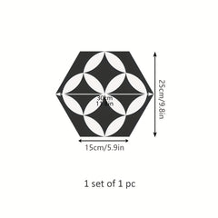1pc Peel And Stick Floor Tile Hexagonal Vinyl Floor Sticker