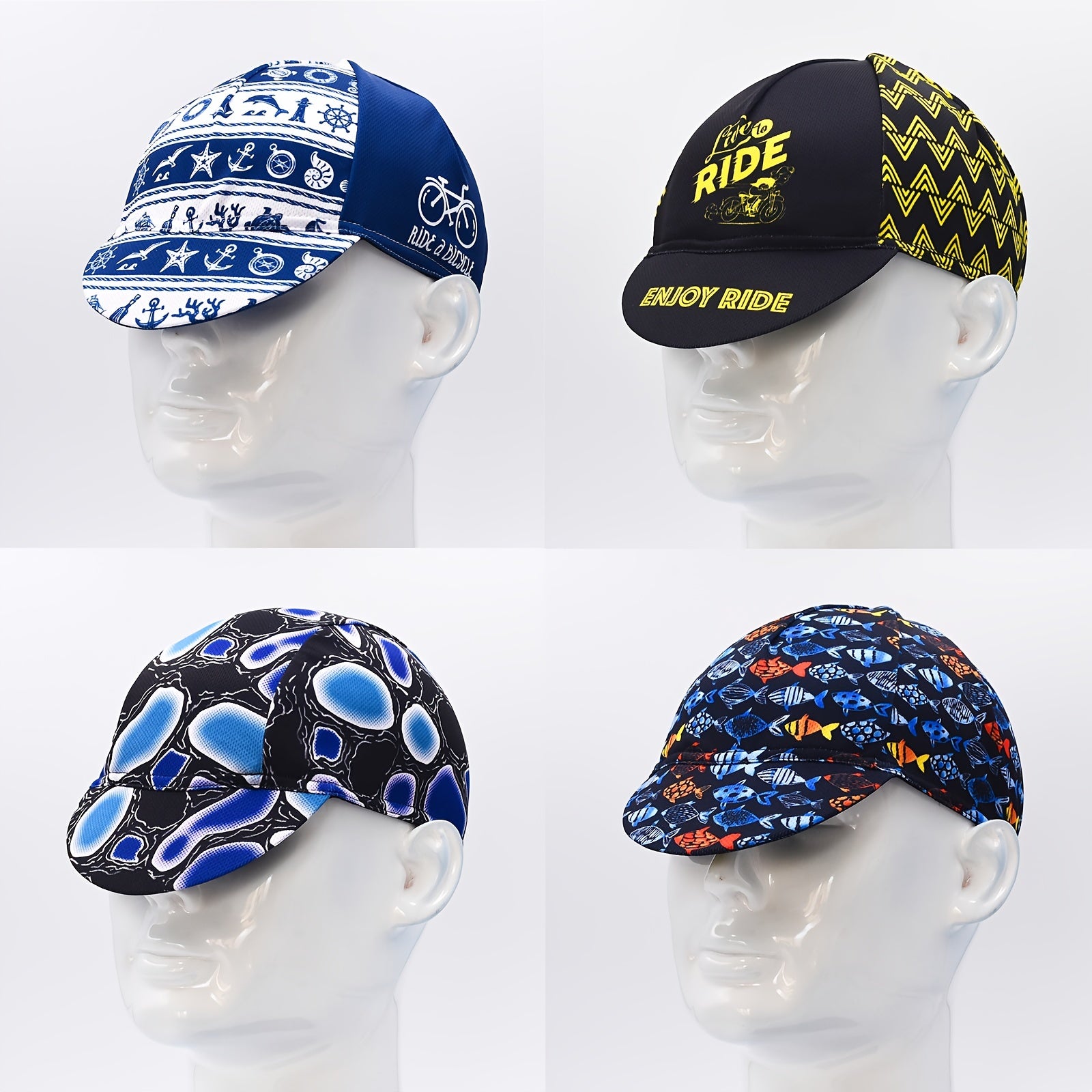 Retro Cycling Caps Under Helmet Bike Cap Hat For Bicycle Running Ridding