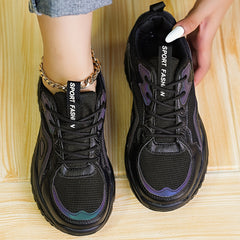 Women's Ombre Chunky Sneakers Mesh Running Shoes