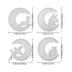 Silicone Moon Cat Fawn Angel Unicorn Molds for Resin