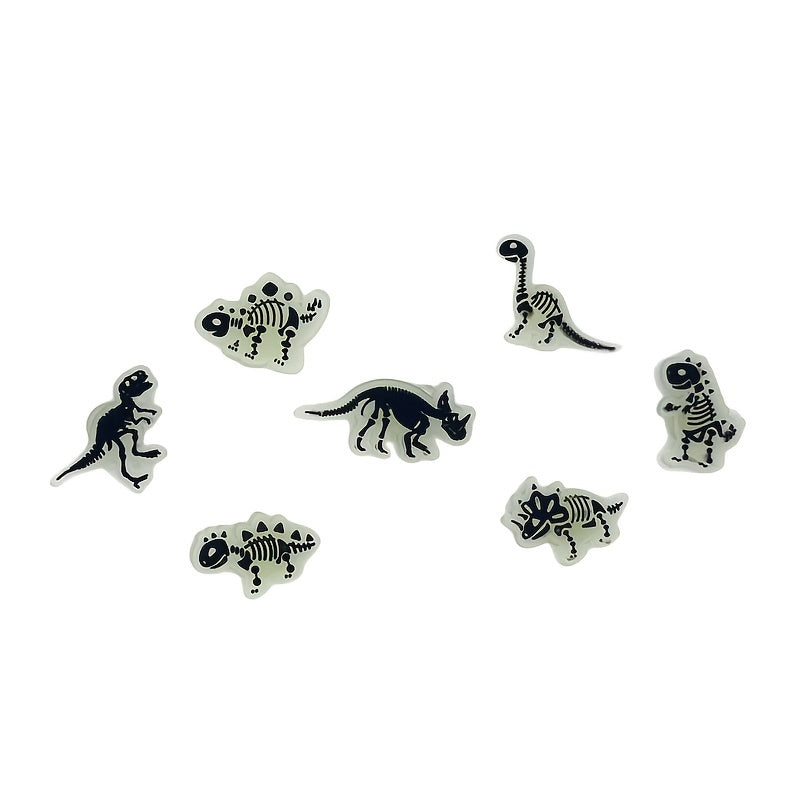 14pcs Dinosaur Luminous DIY Shoe Decorations Holiday Gift