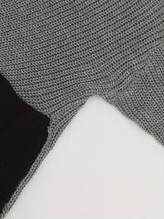 Colorblock Lace V Neck Sweater
