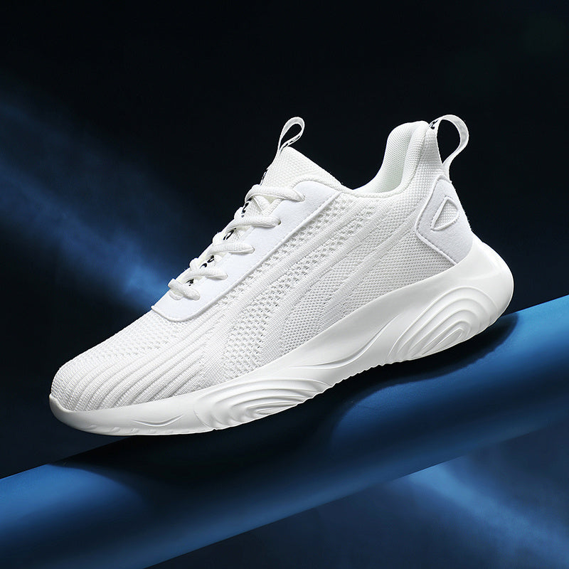 Men's Lace Up Mesh Sneakers Round Toe