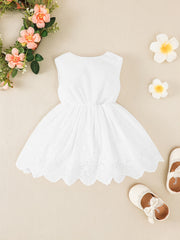 Infant Baby A Line Casual Hollow Vest Princess Dress
