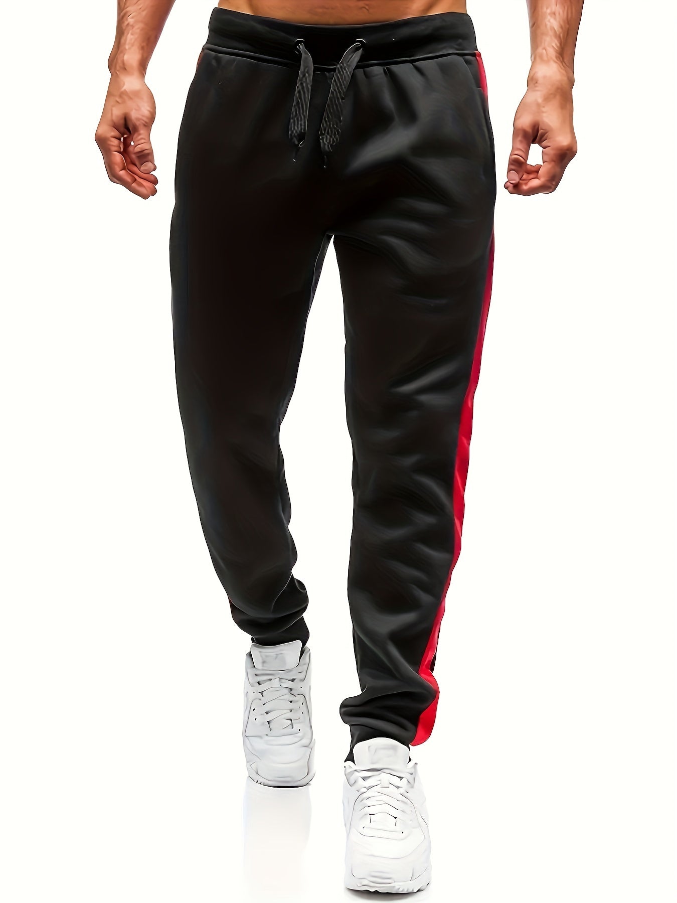 Men's Side Tape Drawstring Sweatpants Casual Jogger Pants