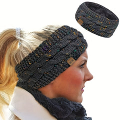 Winter Cable Knit Head Wrap Ear Warmers for Women