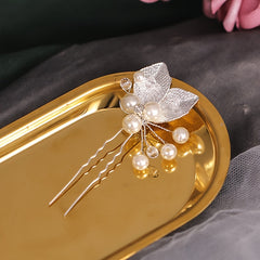 Crystal Hair Clips Flower Bridal Headpieces Leaves Hair Accessories