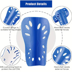 1pair Adult Football Shin Guards Breathable Protective Gear