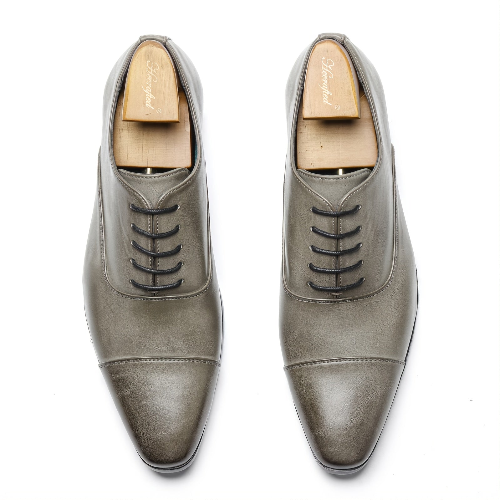Men's Cap Toe Oxford Shoes for Wedding Office
