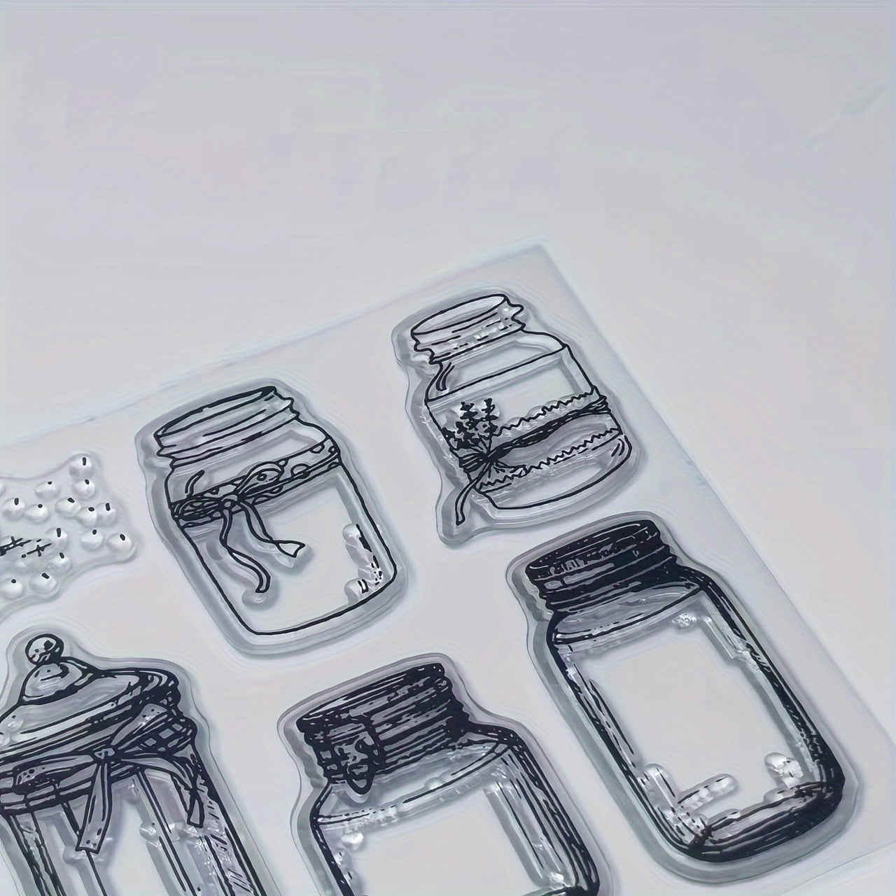 Bottle Pattern Transparent Stamp - Great Gift for Kids