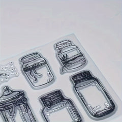 Bottle Pattern Transparent Stamp - Great Gift for Kids
