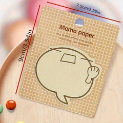 Cartoon Sticky Note Pad Smiling Face Fun Station