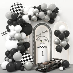 89pcs Race Car Balloon Garland Arch Kit for Birthday Party Decorations
