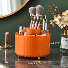 Large Capacity Makeup Brush Holder 360 Rotating Organizer