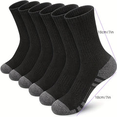 Men's Sports Crew Socks for Running in Autumn & Winter