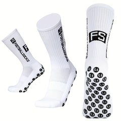 3 Pairs Men's Non-Slip Soccer Socks Breathable Sports Socks