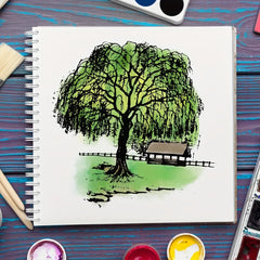 Trees Clear Stamps for Card Making and Journaling - Park Plants Silicone Stamps