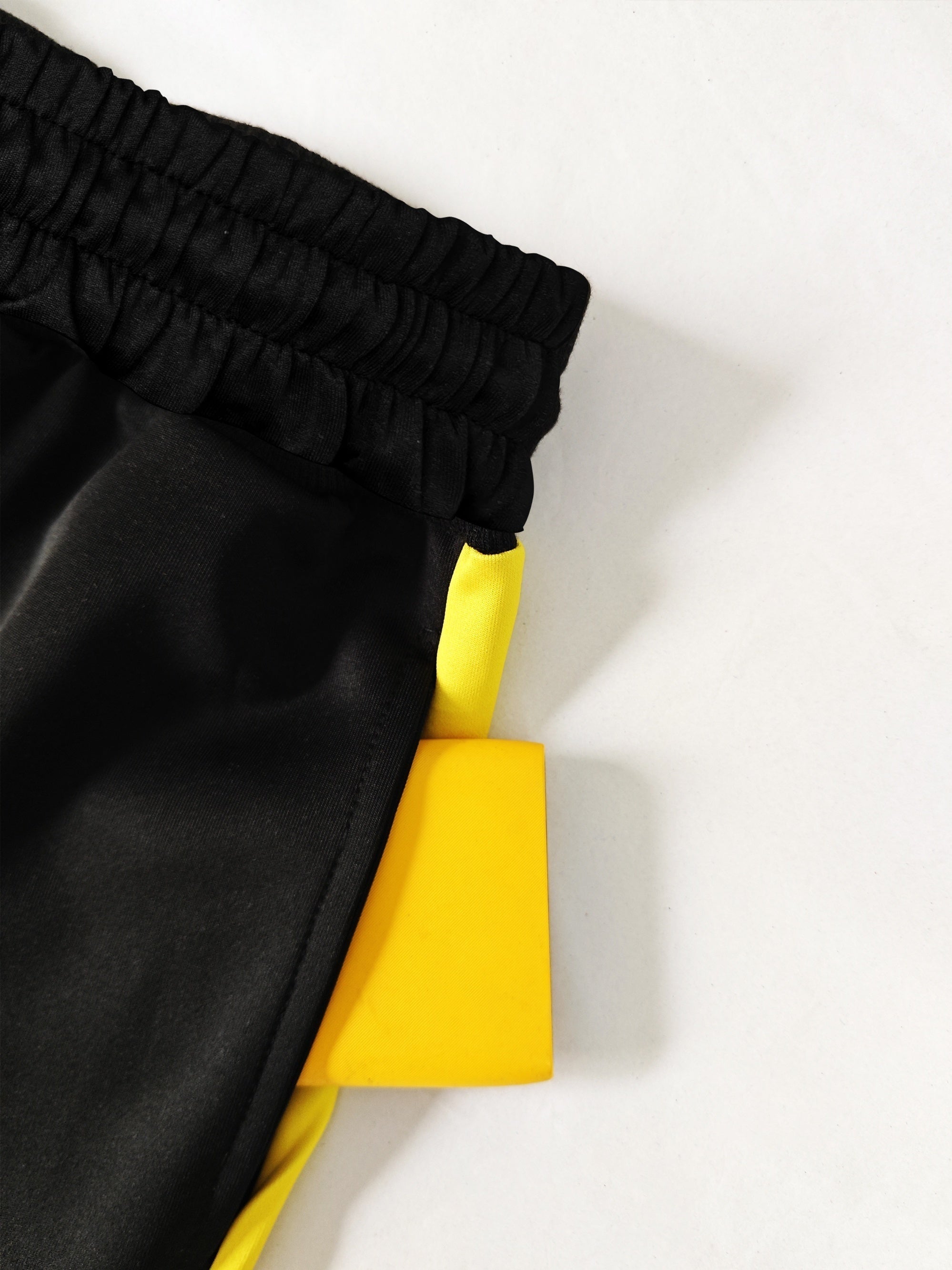 Yellow Vertical Block Men s Drawstring Sweatpants Casual Jogger Pants