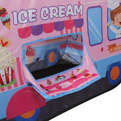 Folding Ice Cream Play Tent for Indoor Outdoor Pop Up Toy House