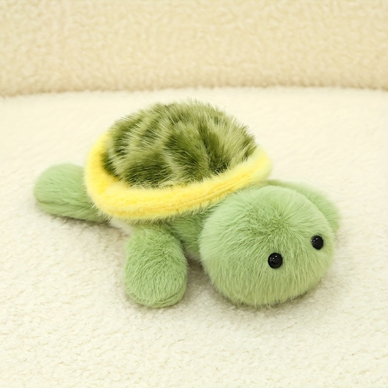 Realistic Cartoon Turtle Plush Toy 6.69 in Green Non Electrified