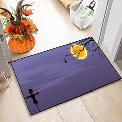 2pcs Halloween Kitchen Carpet & Cushion Set Anti-Fouling Non-Slip Washable Mat