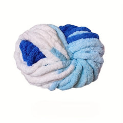 2pcs Thick Wool Thread DIY Flower Solid Woven Blanket Scarf About 250g 25m