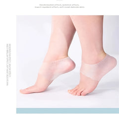 Ultra-thin Silicone Heel Protector Prevents Foot Cracks